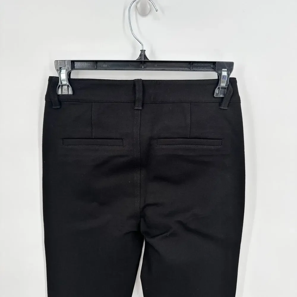 PAIGE NWT Winona Split Front Flare Pant in Black // 00